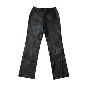 Bloomingdale's 100% Leather Pants Brown Women's Size 12